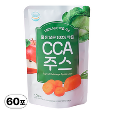 물넣지않은 100% 그대로 갈아만든 착즙 국내산 무첨가 CCA주스, 60개, 100ml