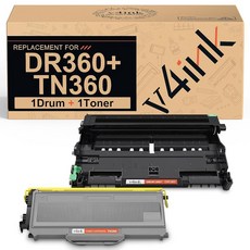 V4ink 호환 DR360 드럼 TN360 토너 교체 Brother TN360 토너 DR360 드럼 DCP7030 DCP7040 DCP7045 HL2120 HL2140 HL21