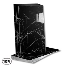 에이제이케이 붙이는 벽지 대형 접착식 폼블럭 데코 타일 대리석 타일시트지, 스페이스 블랙, 10개