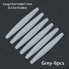 호환 충돌 방지 차량 범퍼 가드 스트립 전면 후면 보호 스크래치 보호대 장식 스트립 차량 2 개 6/4 개, 14 gray-6