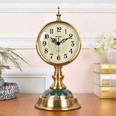 엔틱 탁상 시계 책상 아날로그감성 탁자 꾸미기 침실 A, B