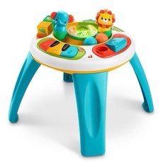 費雪 動物學習遊戲桌 玩具 音樂，多功能互動學習，聲光效果刺激感官發展，安全材質讓寶寶玩得開心, 1個