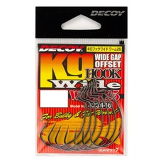 데코이 KG훅 와이드 웜25 배스루어바늘, 1