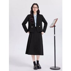 여성패션 정장세트 그레이 정장 세트 공식석상 면접 스커트 DL1