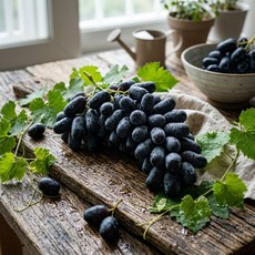 [특품 파격가] 프리미엄 초고당도 블랙사파이어포도 씨없는 포도, 1개, 1kg