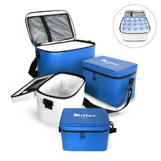 밀룩스 아쿠아 쿨러백 캠핑 낚시 스포츠 아이스박스 방수 보냉가방 아쿠아화이트 M 18L