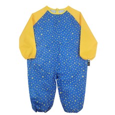 아동 전신미술가운 배색형, 파랑노랑별