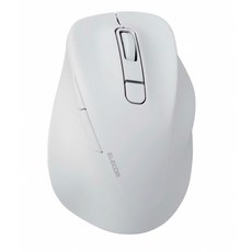 ELECOM EX-G 人體工學靜音藍牙滑鼠 M-XGL30BBSK (L尺寸), 白色