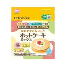 EDISON mama(에디슨엄마) 첫 맛 핫케이크 믹스 120g 물만으로 만들 수 있는 핫케이크 설탕 소금 미사용 글루텐프리 9개월쯤