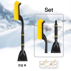에이치 스토리 고 가성비 차량용 성에 / 눈 제거기 (눈삽 + 스노브러시) Upgrade 제품, 1세트