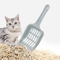 고양이 화장실 깔끔청소 모래삽 똥삽 배변삽 모래스쿱 cac+54379Sv, 1개, 단일
