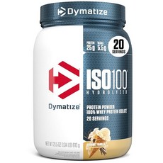 Dymatize 다이마타이즈 아이소 100 하이드롤라이즈드 WHEY 프로틴 파우더 고메초콜릿맛 650g 192893, 1개