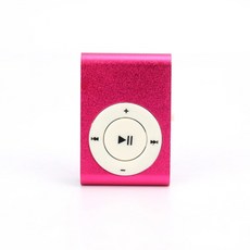 휴대용 MP3 플레이어 미니 블루투스 음악 미디어 클립 지지대 TF 세련된 USB 다채로운 워크맨, 4) pink