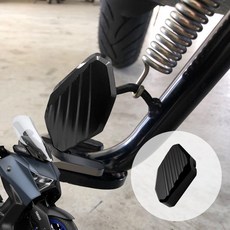 오토티엔 야마하 XMAX300 2023년-2025년 튜닝 사이드스탠드 윙커버 날개패드, 블랙, 1개