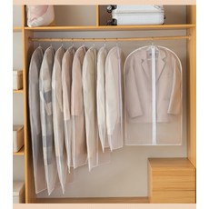 프리미엄 코트 커버 방수 의류 먼지방지 옷정리 대형, 60X100cm