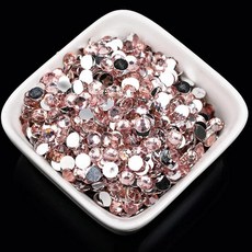 플랫백 레진 크리스탈 라인 반짝이 네일 아트 컬러 신발 가방 캡 의류 장식, 10. Light pink