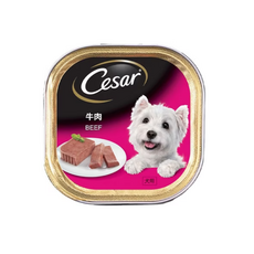 Cesar 西莎 牛肉精緻風味餐盒 寵物狗罐頭濕糧, 100g, 24個, 牛肉