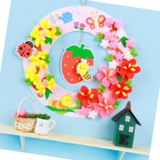 꽃 플레이콘 봄을 담은 리스만들기(5인용), 본상품