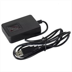 안드로이드 모바일용 PC 데스크탑용 ZK9500 USB 생체 인식 지문 스캐너 고해상도 광학 리더기, Black, 검은색, 1개