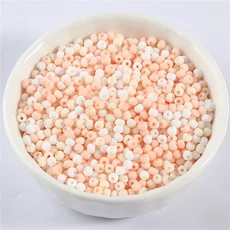 매트 솔리드 마카롱 색 2mm 3mm 유리 씨앗 비즈 유니폼 라운드 스페이서 비즈 DIY 수제 보석 액세서리 만들, 01 3mm 330pcs, 05 Mix Blood