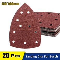 20pcs 11 홀 마우스 디테일 샌더 샌드페이퍼 멀티 용 삼각형 샌딩 Bosch PSM 160A 팜 40-2000 Grits, [01] 20pcs, [10] 1500