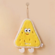주방 손닦는수건 고리손수건 극세사 핸드타월 작은타올, 치즈과자, 상세페이지참조, 1개