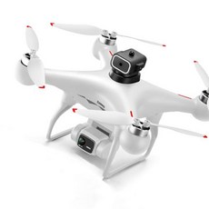 미니 드론 카메라 장착 초보자 입문 용 원격 제어 4K 듀얼 장애물 회피 브러시리스 모터 RC 쿼드콥터 성인용 보관 가방 포함, 4)White 3B