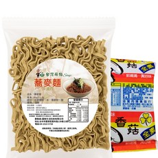 蘇伯 蕎麥麵 意麵 刀削麵 關廟麵 80g 非油炸, 1套, 蕎麥麵 80g/包+郭媽媽香菇醬 素, 115g