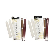 차례 양초 캔들 제사향 지방쓰기 제사초 세트 2개 79000EA 1EA, 본상품