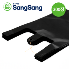 아세아 상자세상 손잡이 비닐봉투 검정 대용량 대량 모음, 300개, 10L