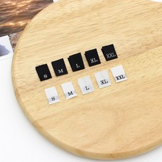 사이즈라벨, XXL, 블랙, 50개