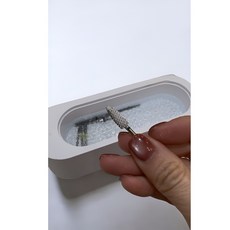 초음파 네일비트 세척기 안경 브러쉬, 1개, 화이트