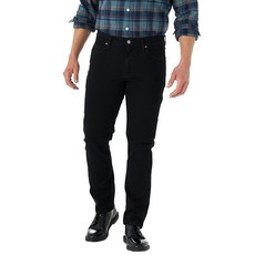 Lee 남성용 레전더리 레귤러 핏 테이퍼드 레그 진 오버다이 블랙