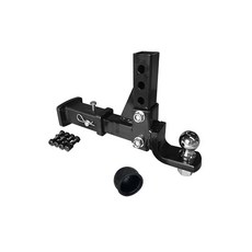 견인장치 히치볼 트레일러 마운트 캠핑카 차량용 연결고리 높이조절, 사각구멍+조절팔+50mm 볼+핀