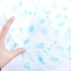 샤워 방수 캡 염색 머리 보호 목욕 헤어 커버 재사용