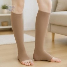 굳초이스 오픈토 종아리 압박밴드 S 베이지