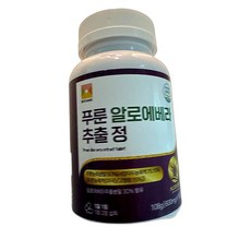 알로에베라 추출 건강 증진 영양제 90일분 고용량 면역력 지원 정 180정 1개, 180g