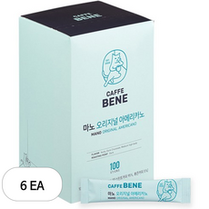 카페베네 마노 오리지널 아메리카노, 1g, 100개입, 6개