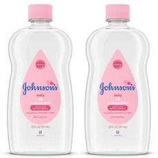 존슨즈 베이비 Johnsons Baby 순수 베이비 오일 Oil, 591ml, 2개