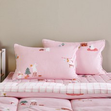 [모던하우스 인천점] 말랑찰떡 보들보들 메리래빗 극세사 베개커버 40x60 핑크 -[CZ0325045], 상세설명참조