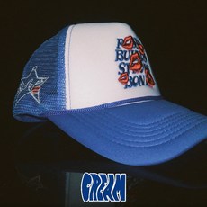 CREAM LAB 性感唇印刺繡卡車帽, 1個, 深藍 DARK BLUE, 深藍 DARK BLUE