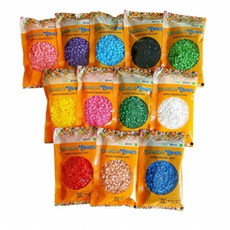 컬러비즈 5mm, A18)컬러비즈(5mm)약 1000개-주황, 1개