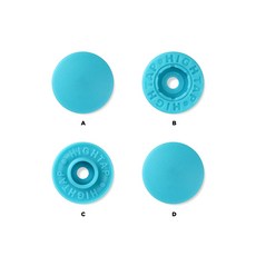 국산 티단추 하이탭 13mm 40세트, 1개, T 128-보스턴블루