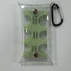 휴대용 작은 지갑 손실 방지 클립 스토리지 코인 주최자 통화 정렬 여행 투명 카드 케이스, 08 Light Green