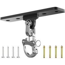 이플 펀칭 백 행거 걸 수 있는 헤비 천장 마운트 홀더 MMA 훈련용 360 회전 복싱 무에타이 에어리얼 요가용 듀티 후크 현관 스윙 해먹 의자