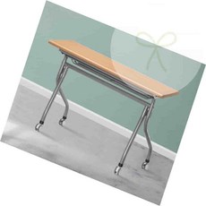 누에룸 이동식관공서테이블 바퀴테이블, Y형 가림판무 파스텔(YW1106-1-PA)