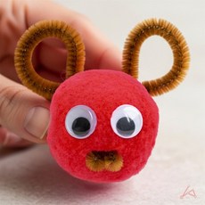 멜리사컴퍼니 공예용 뿅뿅이 50mm 캣볼, 노랑