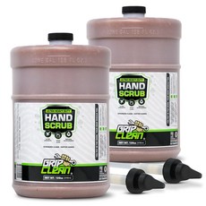 기계용 그립 클린 울트라 헤비 듀티 핸드 클리너 - 호두 껍질 & 점토 주입 기술로 그리스 오일 및 페인트 제거 체리 향이 나는 고급 산업용 비누 8 Fl Oz, 128 Fl Oz (Pack of 2)