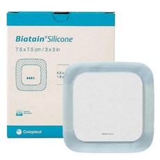 Coloplast 바이아테인 실리콘 33434 Biatain adhesive Dressing 7.5x7.5cm 1팩 10개입