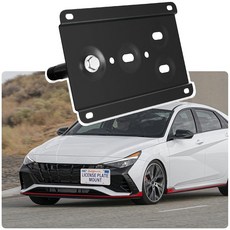 도난 방지 번호판 홀더 링컨 에비에이터/해적/노틸러스 2세대/네비게이터 4세대와 호환 전면 그릴 번호판 브래킷 장착 키트 드릴 범퍼 프레임 없음, Elantra Sport/Elantra GT 2017-